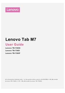 Lenovo Tab M7 manual. Smartphone Instructions.